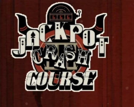 Jackpot Crash Course logo displayed beside the online game introduction