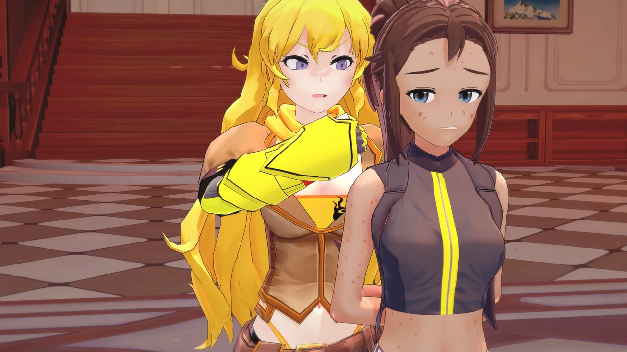 Ilia and Yang facing one another during a tense confrontation