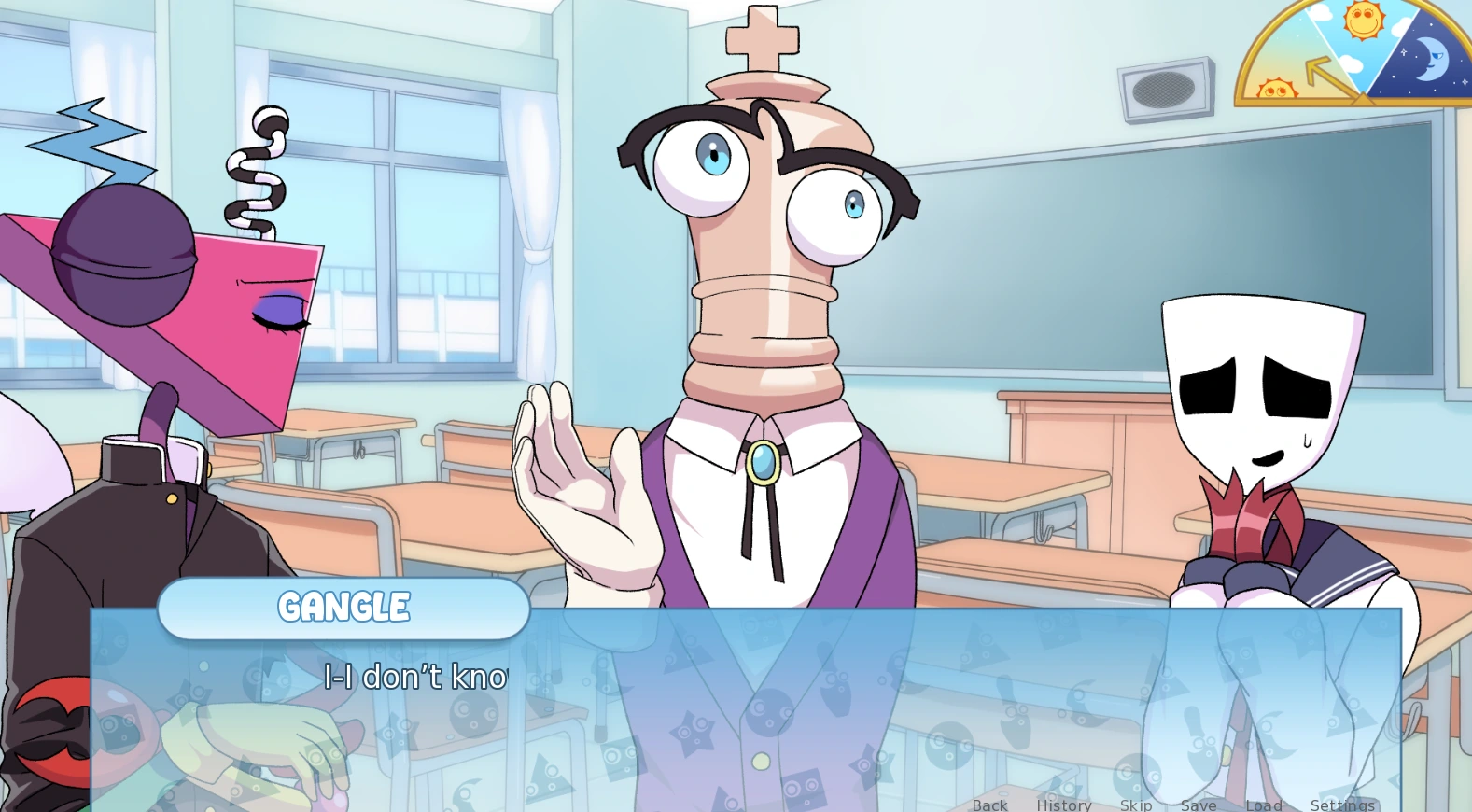 TADC Dating Sim character pressure screenshot