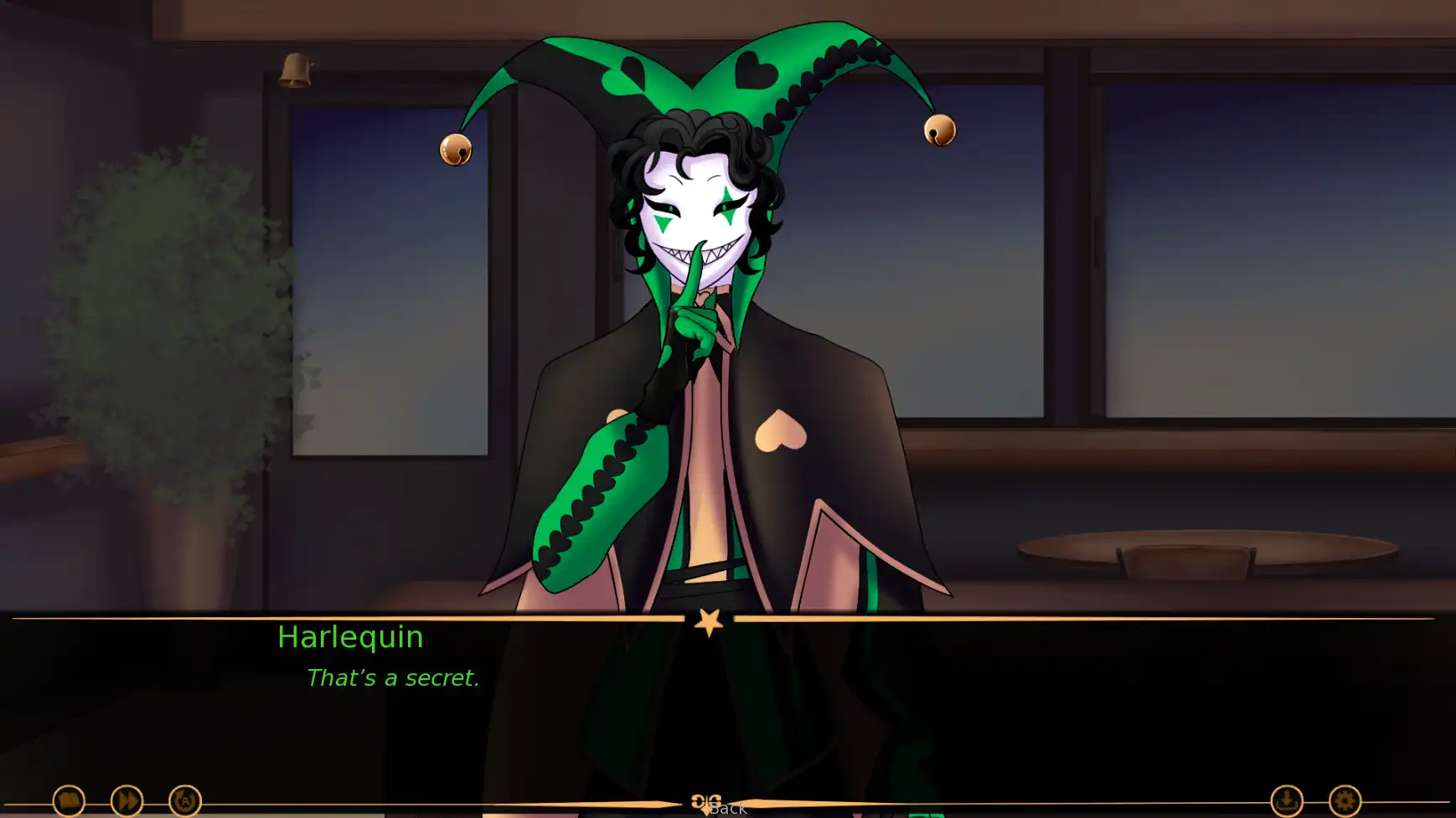 The Coffin of Andy and Leyley screenshot featuring a tense character scene used for mood and route context